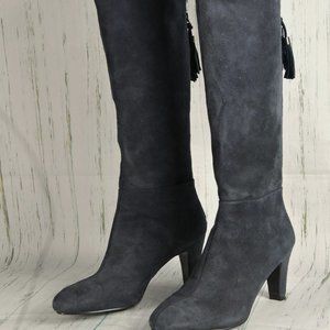 Bandolino Navy Blue Knee High Suede Boots Size 6